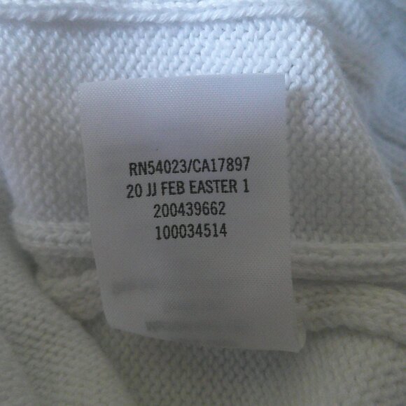 Janie and Jack Toddler Boys White Cable Knit Sweater Vest - Size 2T - EUC - Picture 5 of 5